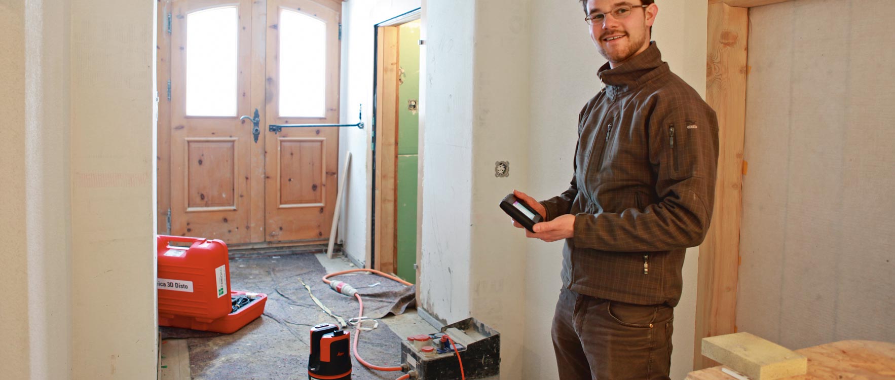 Leica Geosystems bygningsløsninger – Beboelse – Konstruktion – Gulve, vægge, lofter og paneler